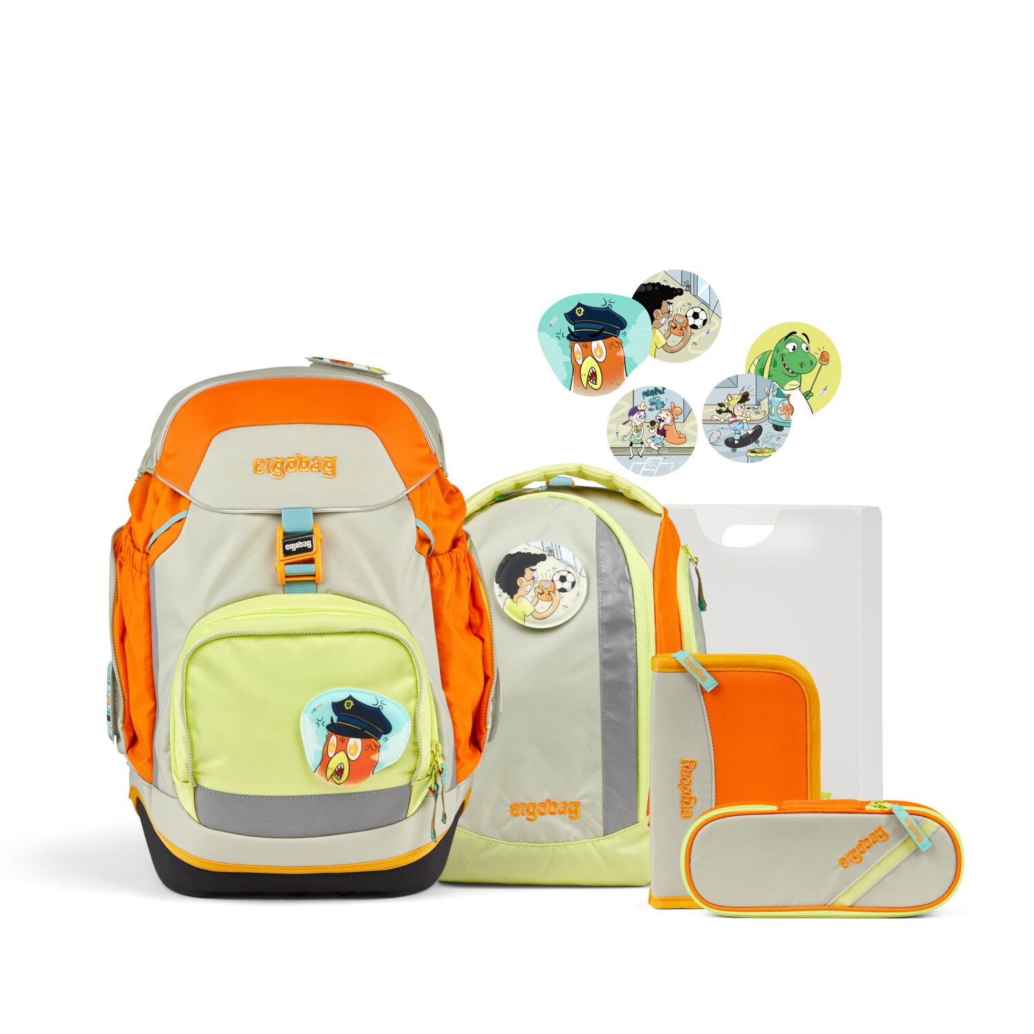ergobag Schulranzen-Set Pack COMIC ADVENTURE EDITION StadtBärwohner ergobag Schulranzen-Set Pack COMIC ADVENTURE EDITION StadtBärwohner