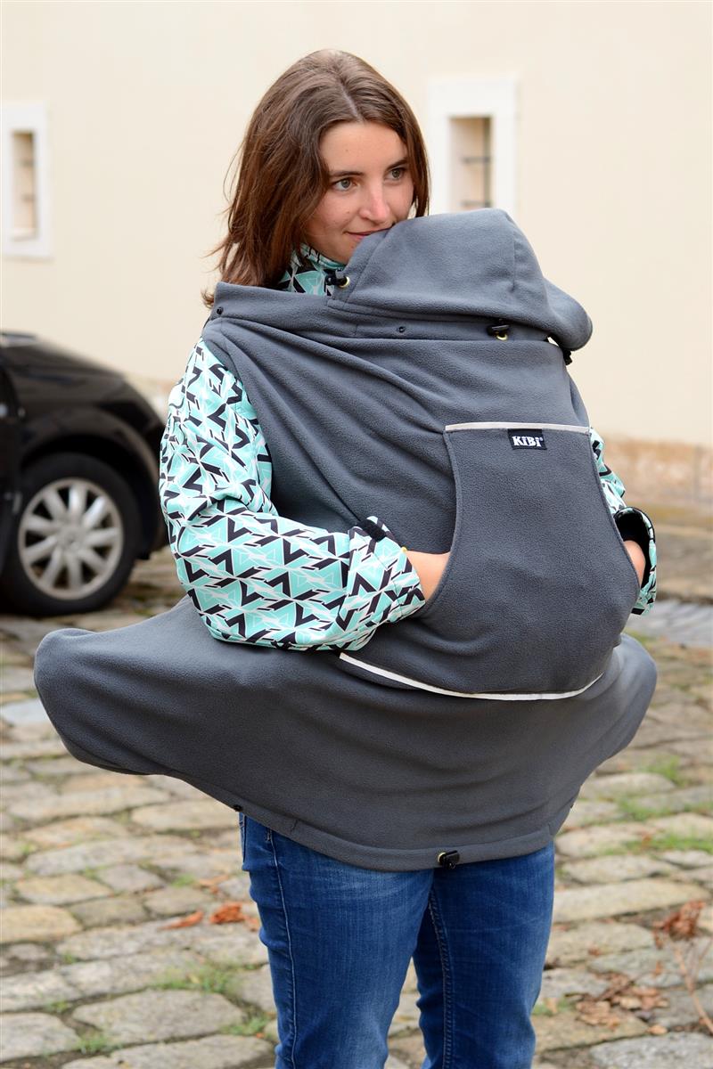 KiBi Fleece Tragecover Grey