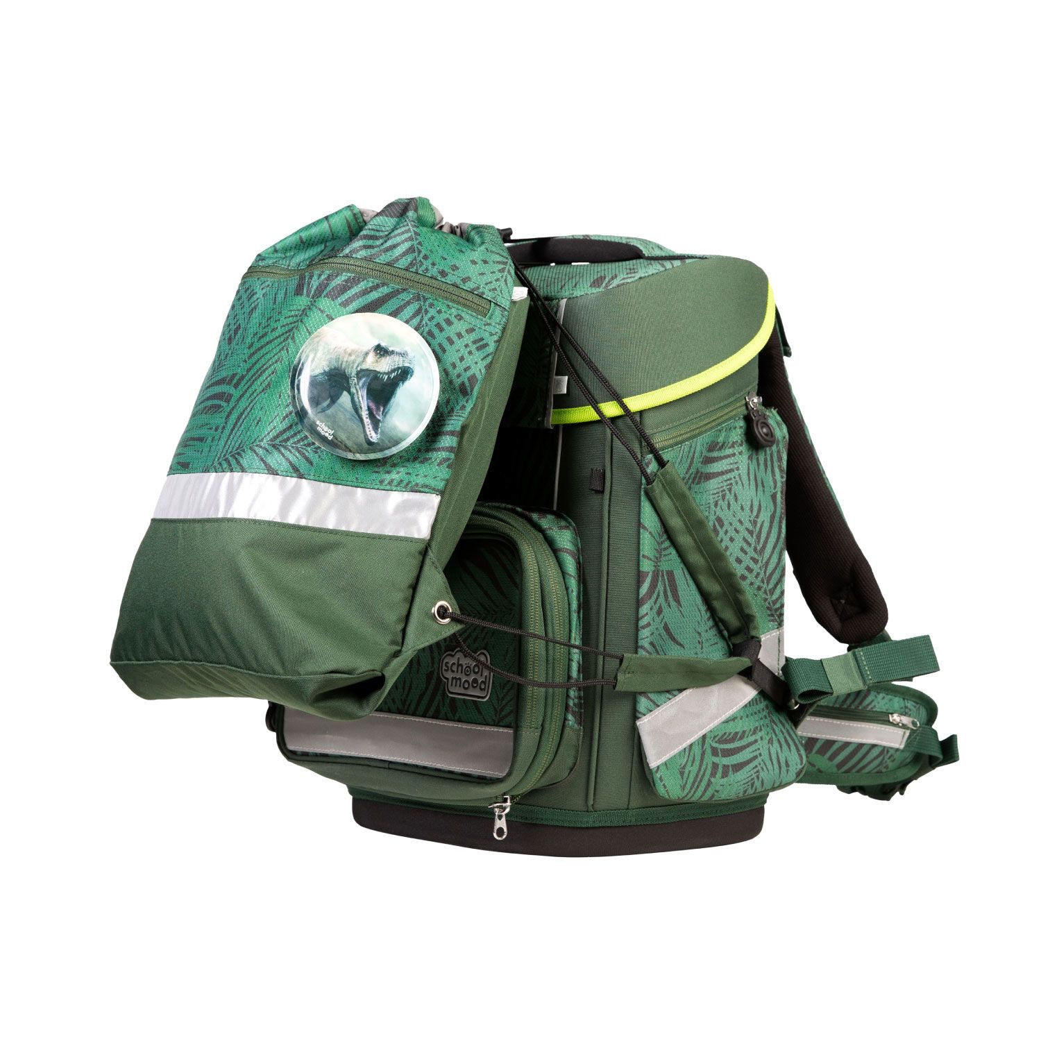 School-Mood Champion Maxx Pro 7-tlg. Schulranzenset Daniel (Dinosaurier)