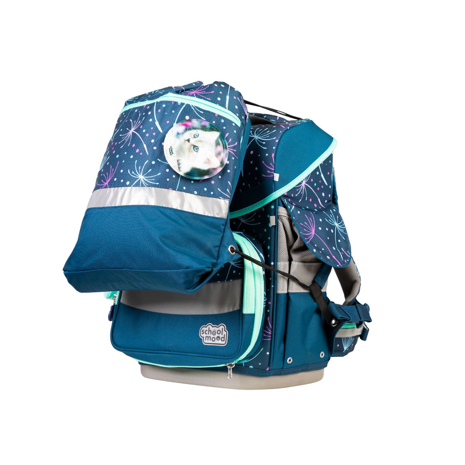 School-Mood Timeless Pro Schulranzen-Set 2025 7-tlg. Lina (Kätzchen) School-Mood Timeless Pro Schulranzen-Set 2025 7-tlg. Lina (Kätzchen)