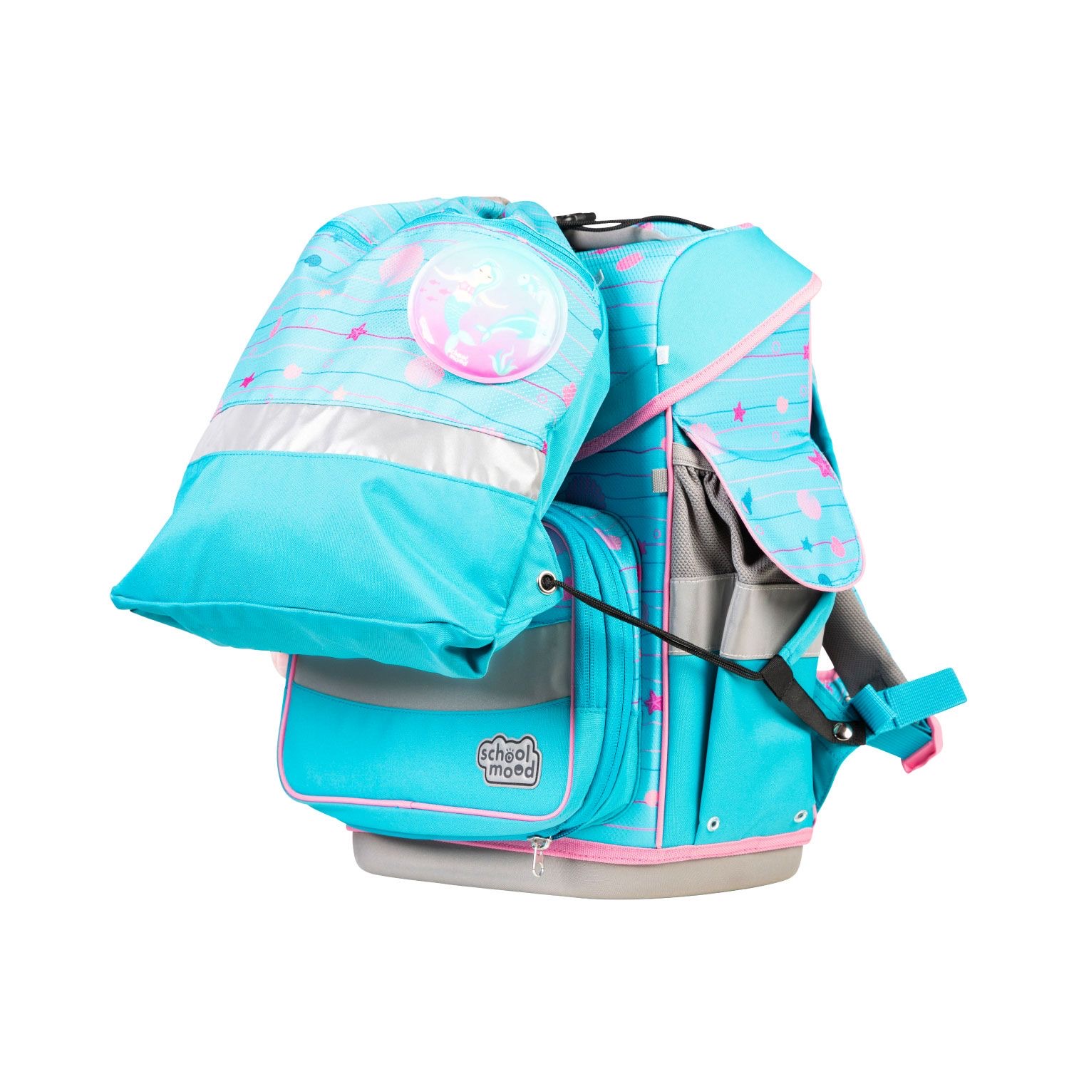 School-Mood Timeless Pro Schulranzen-Set 2025/2026 7-tlg. Lilly (Meerjungfrau) School-Mood Timeless Pro Schulranzen-Set 2025/2026 7-tlg. Lilly (Meerjungfrau)