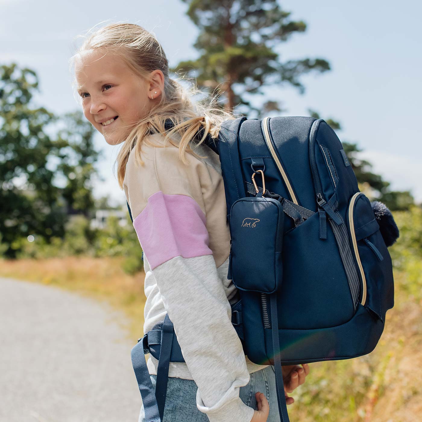 Beckmann Sport Air Schulrucksack Blue Gold Beckmann Sport Air Schulrucksack Blue Gold