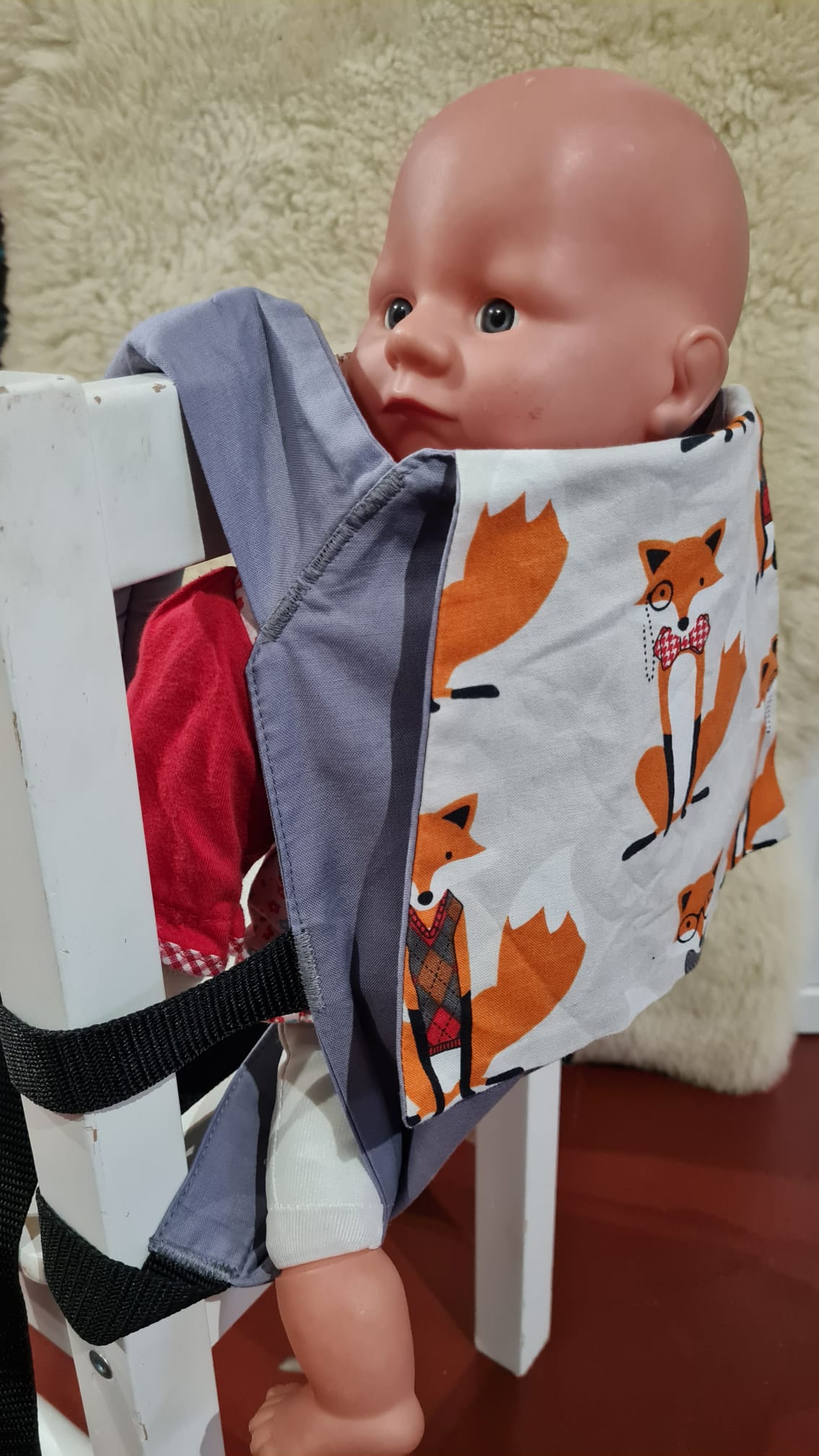 Buzzidil Puppentragehilfe Fox Baumwolle