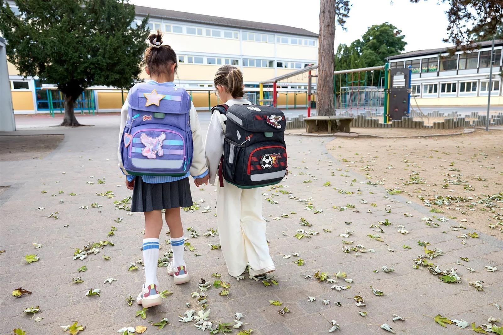 Lässig Schulranzen-Set Unique Light 2026 Wolken Lila