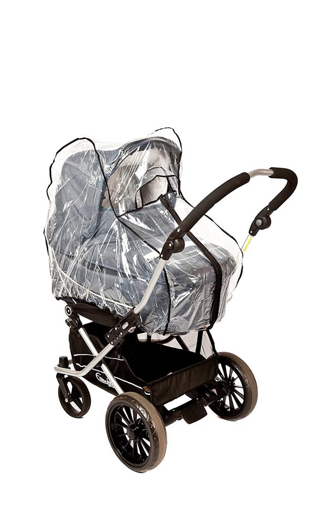 altabebe Regenhaube für Kinderwagen mit Reißverschluss Transparent