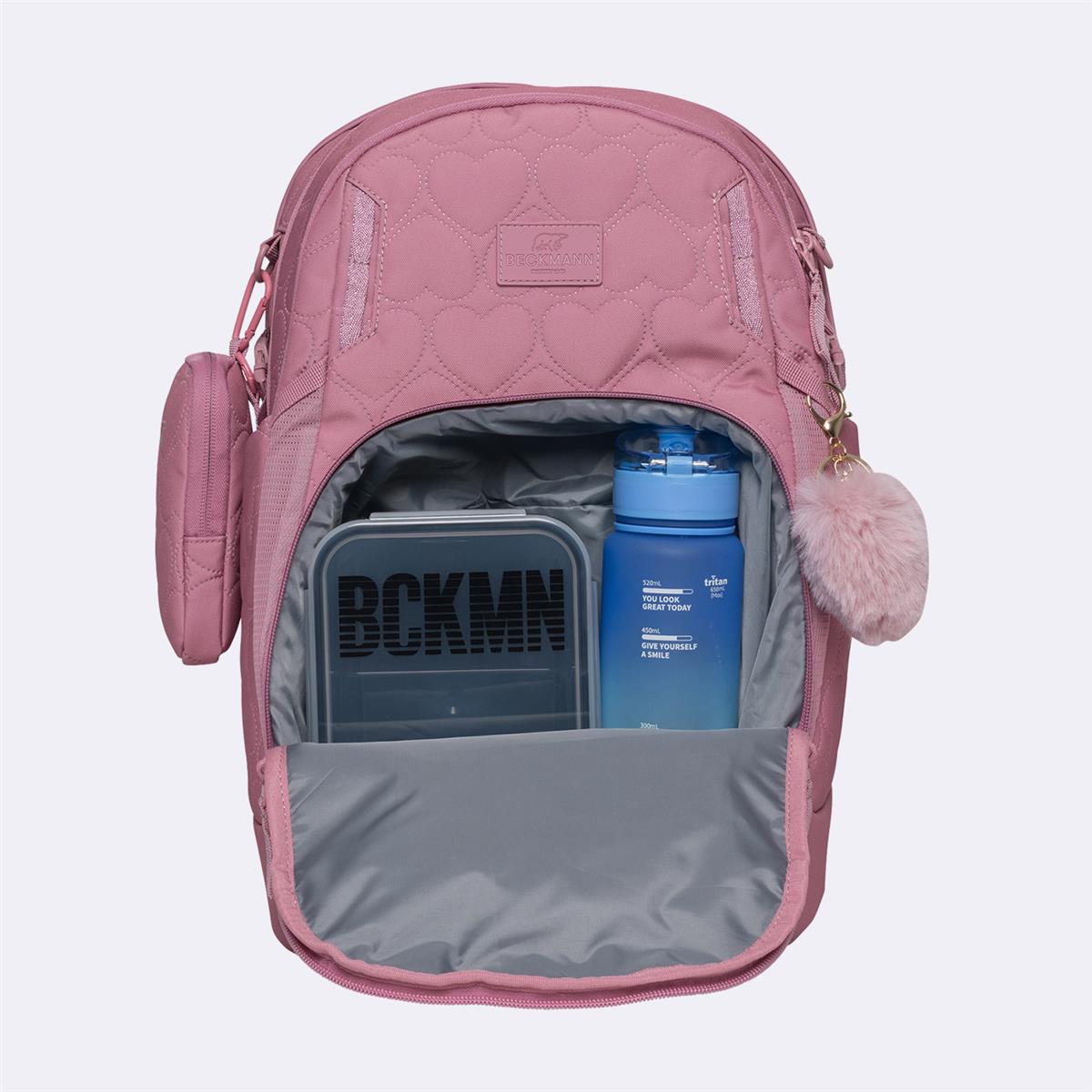 Beckmann Sport Air Schulrucksack Padded Heart Rose