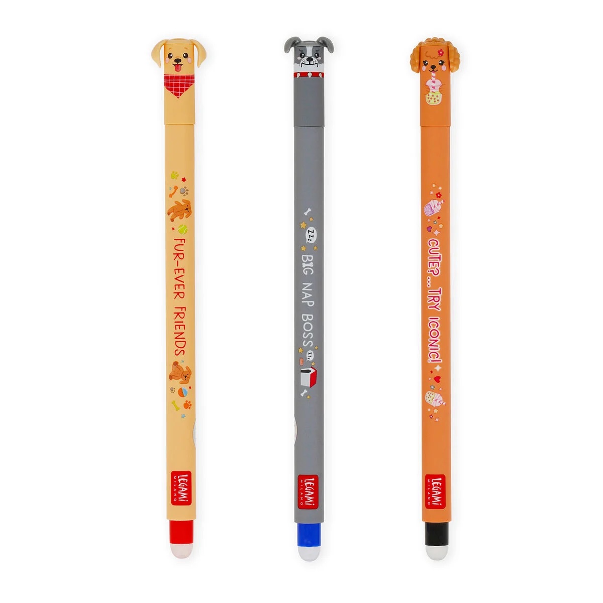 Legami Set mit 3 Löschbaren Gelstiften - For-ever Friends Erasable Pen Legami Set mit 3 Löschbaren Gelstiften - For-ever Friends Erasable Pen