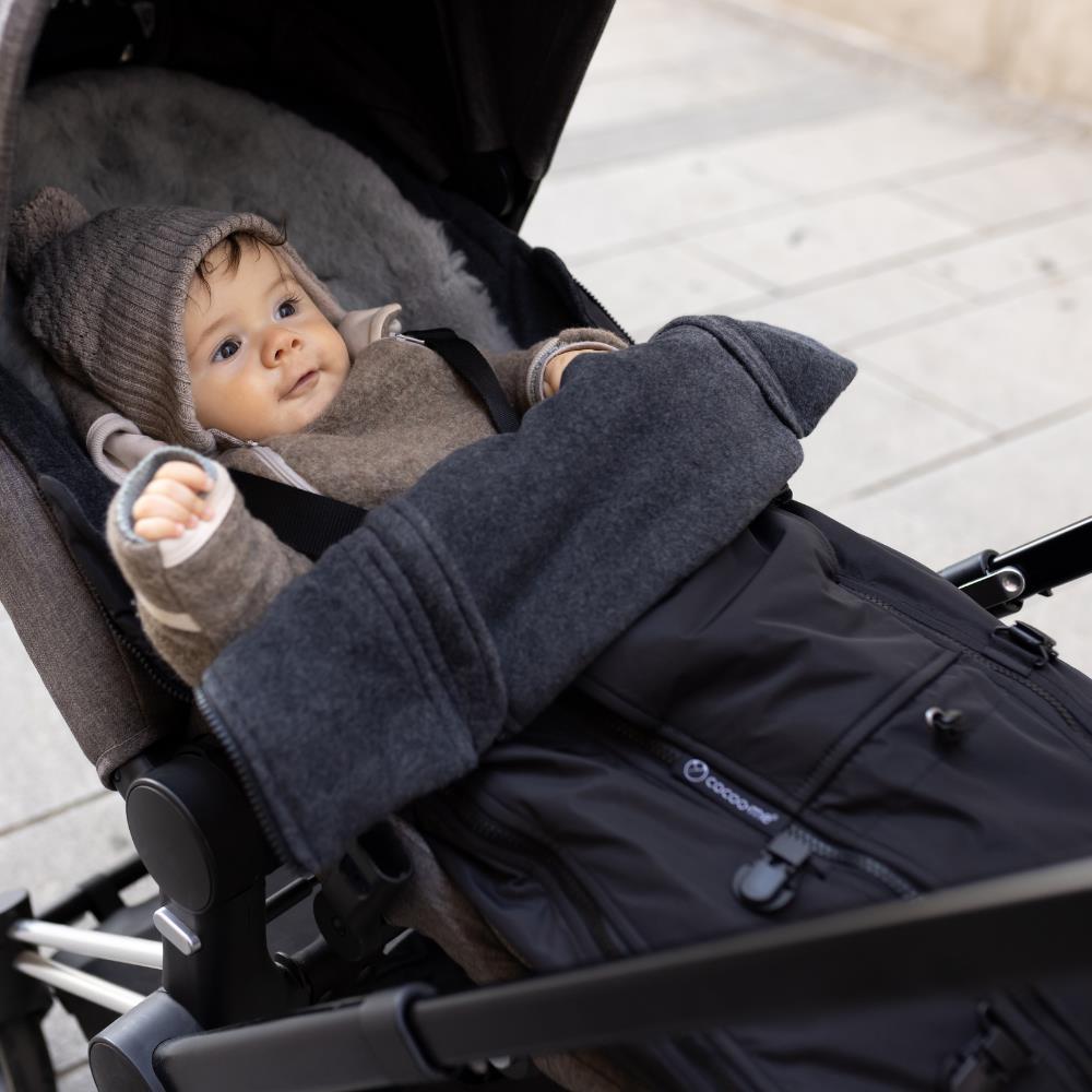 cocoo·me® Allrounder Hybrid 4IN1 Fusssack schwarz (Noir)