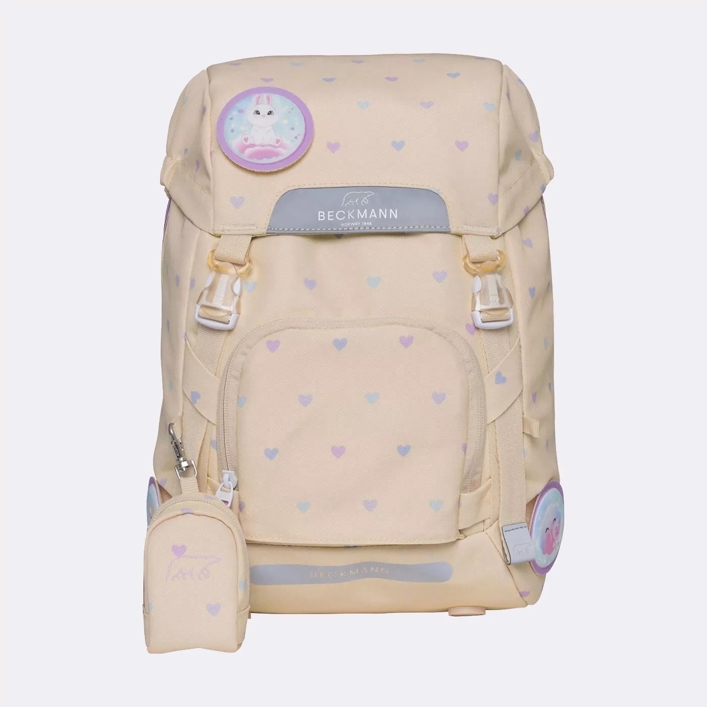 Beckmann Schulrucksack-Set Active Air FLX 6-teilig Yellow Heart