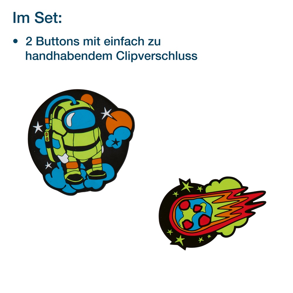 Der Die Das Wechselbuttons für Schulranzen Neon Crazy