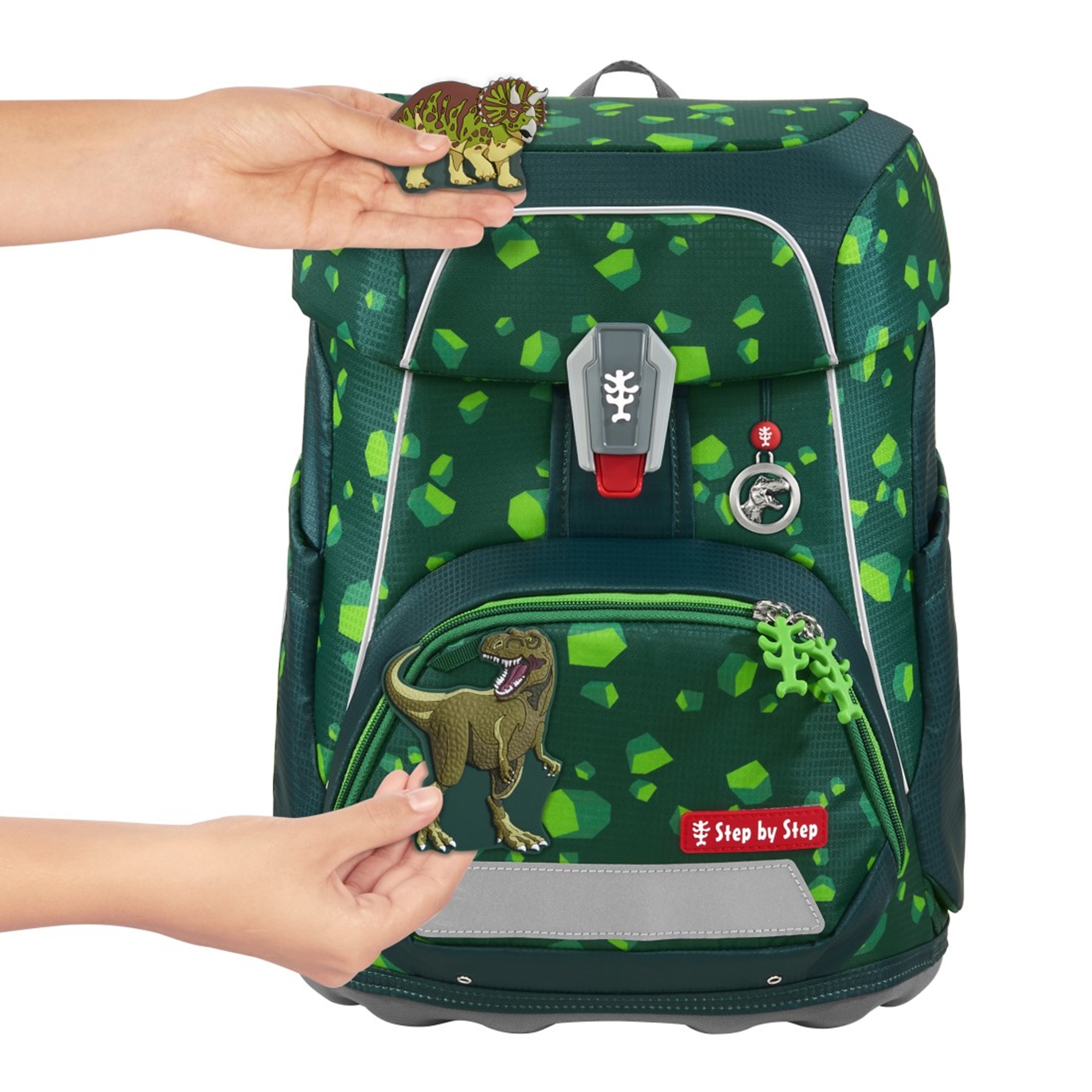 Step by Step Fit Schulranzen-Set 5-tlg. Dino Targo