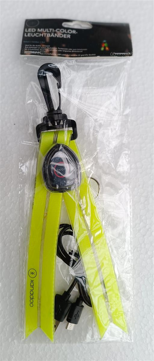 Xanadoo LED Lichtbänder für Ranzen + Rucksäcke Yellow