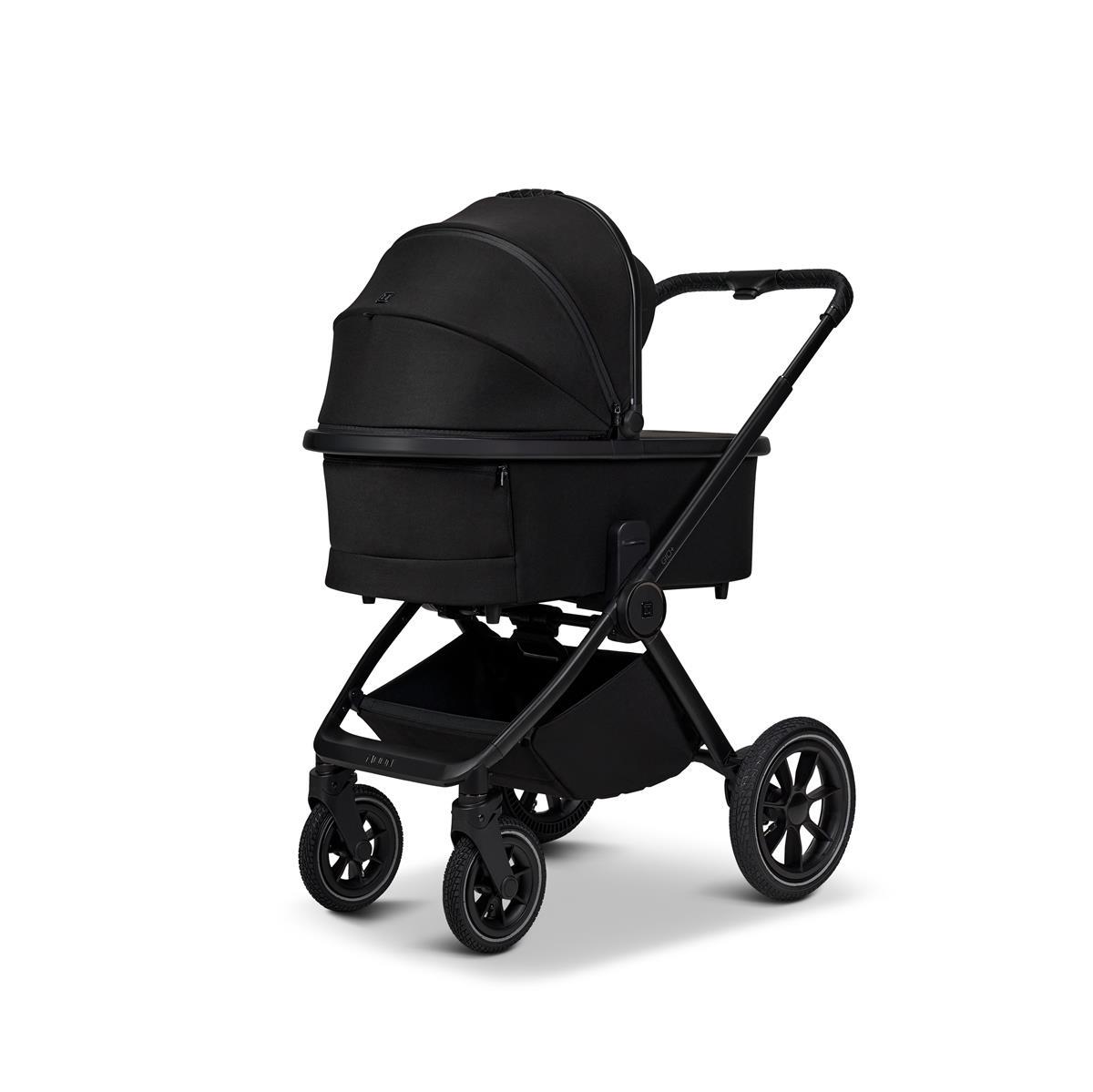 Moon PIÙ Kinderwagen SET onyx / chrome