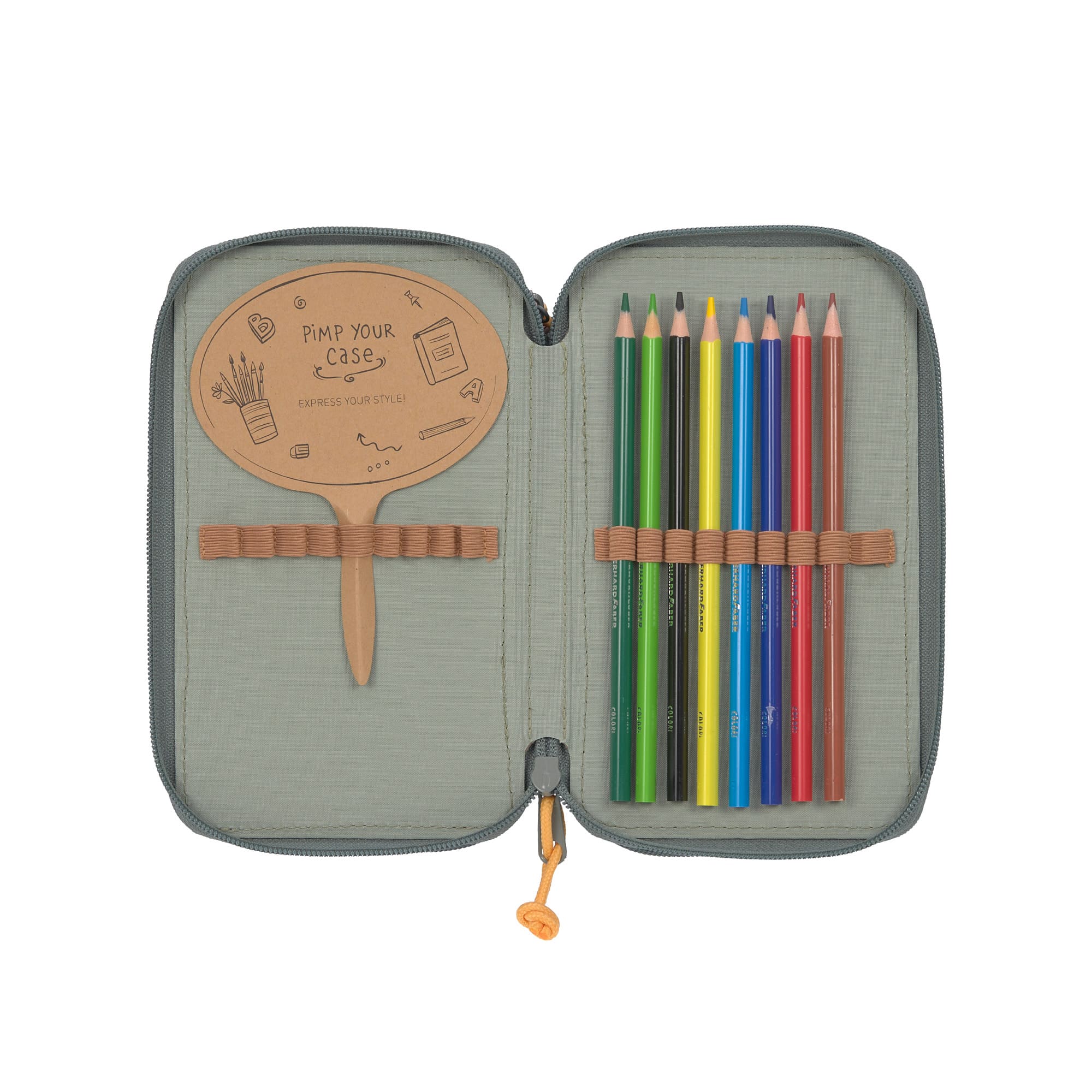 Lässig Federmäppchen mit drei Fächern Unique Rose Blue Black Lässig Federmäppchen mit drei Fächern Unique Rose Blue Black