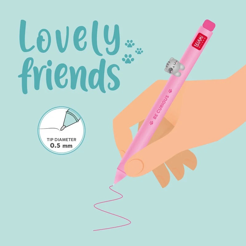 Legami Gelstift mit Tiermotiv - Lovely Friends Kitty