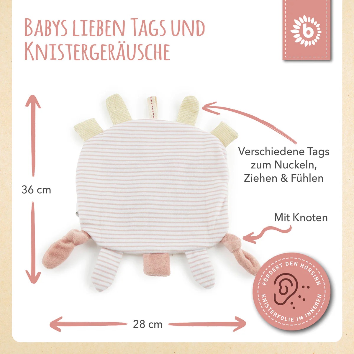 bieco Knistertuch Reh Ella bieco Knistertuch Reh Ella