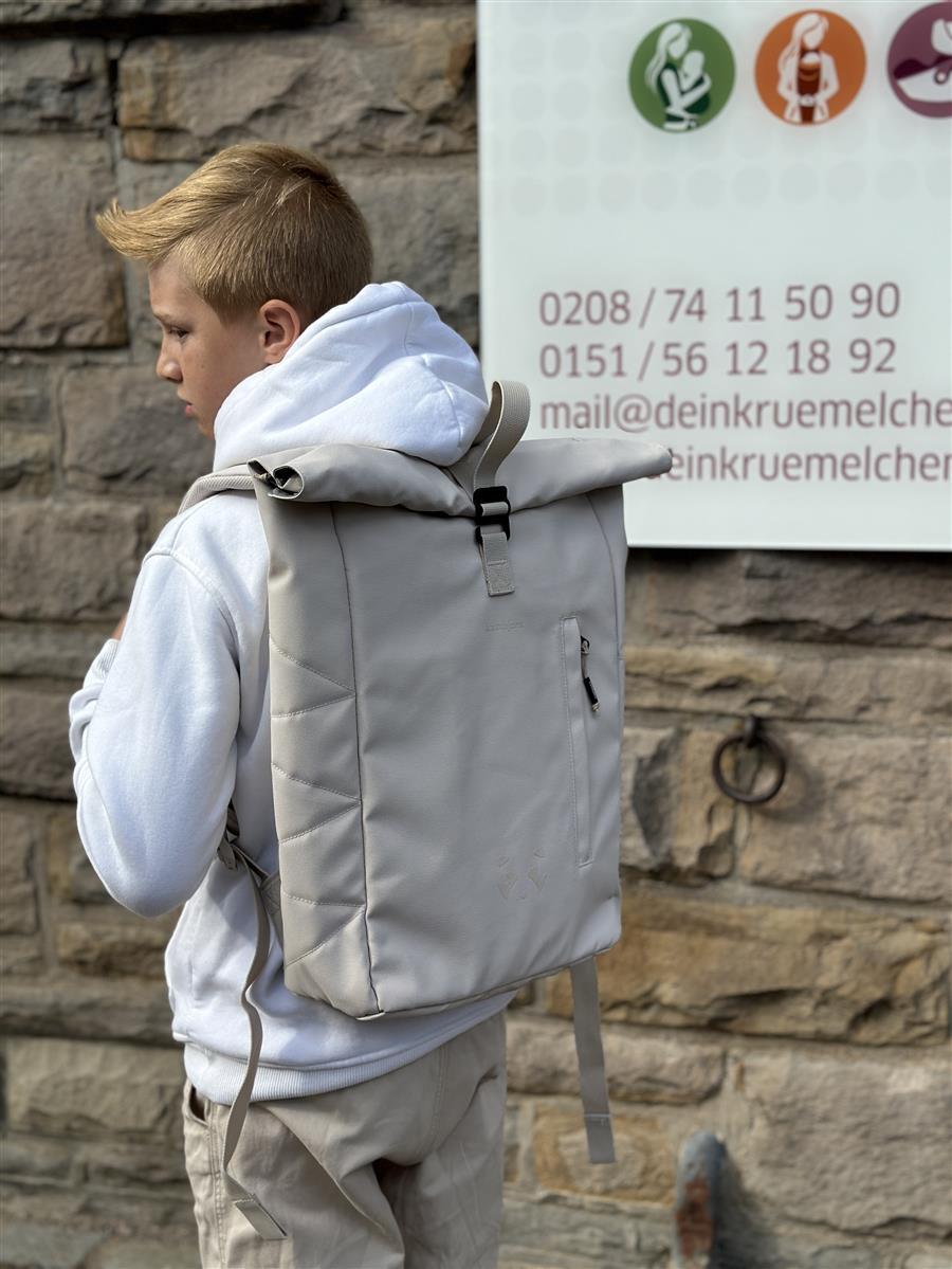 Kattbjörn Rolltop Rucksack Sandy Beige