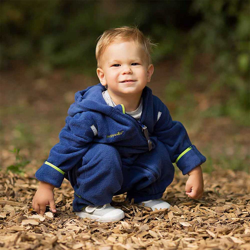 Hoppediz Fleeceoverall blau 56/62 Hoppediz Fleeceoverall blau 56/62