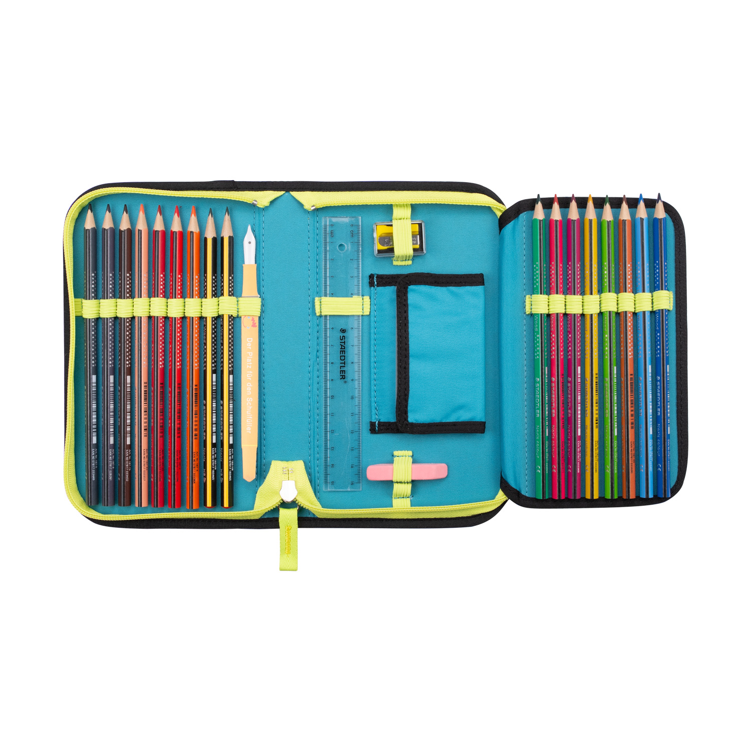 Der Die Das Schulranzen-Set Ergoflex 2025 5 tlg. LED Crazy