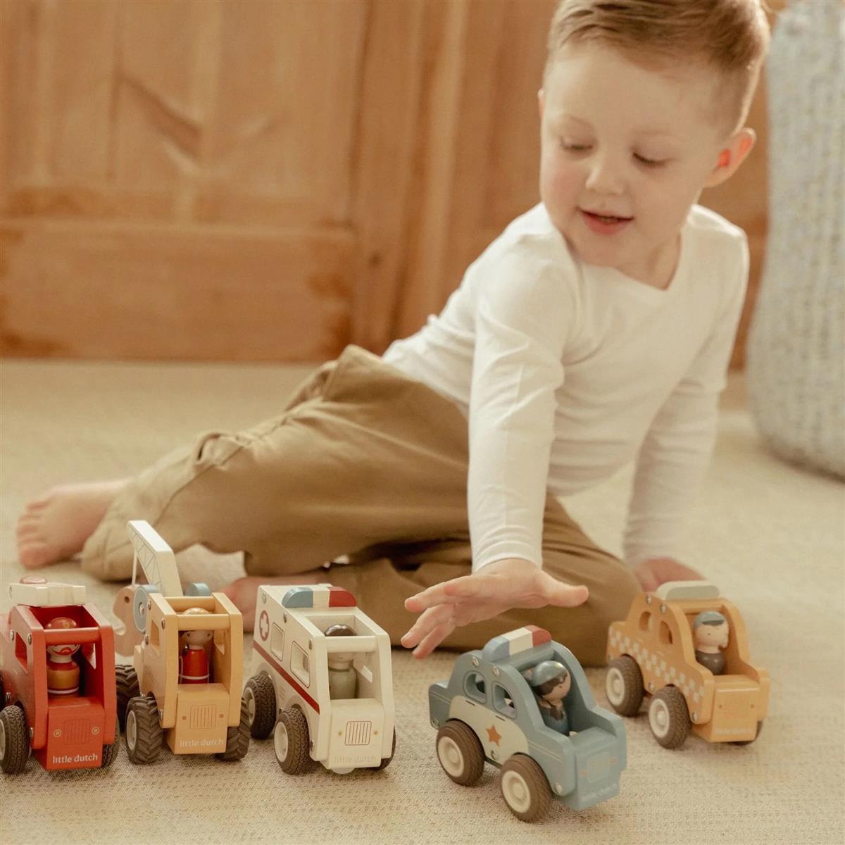 Little Dutch Holzspielzeug Holztaxi