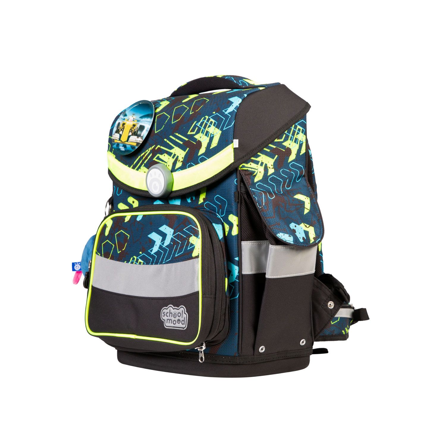 School-Mood Timeless Pro Schulranzen-Set 2025 7-tlg. Elias (Rennwagen)