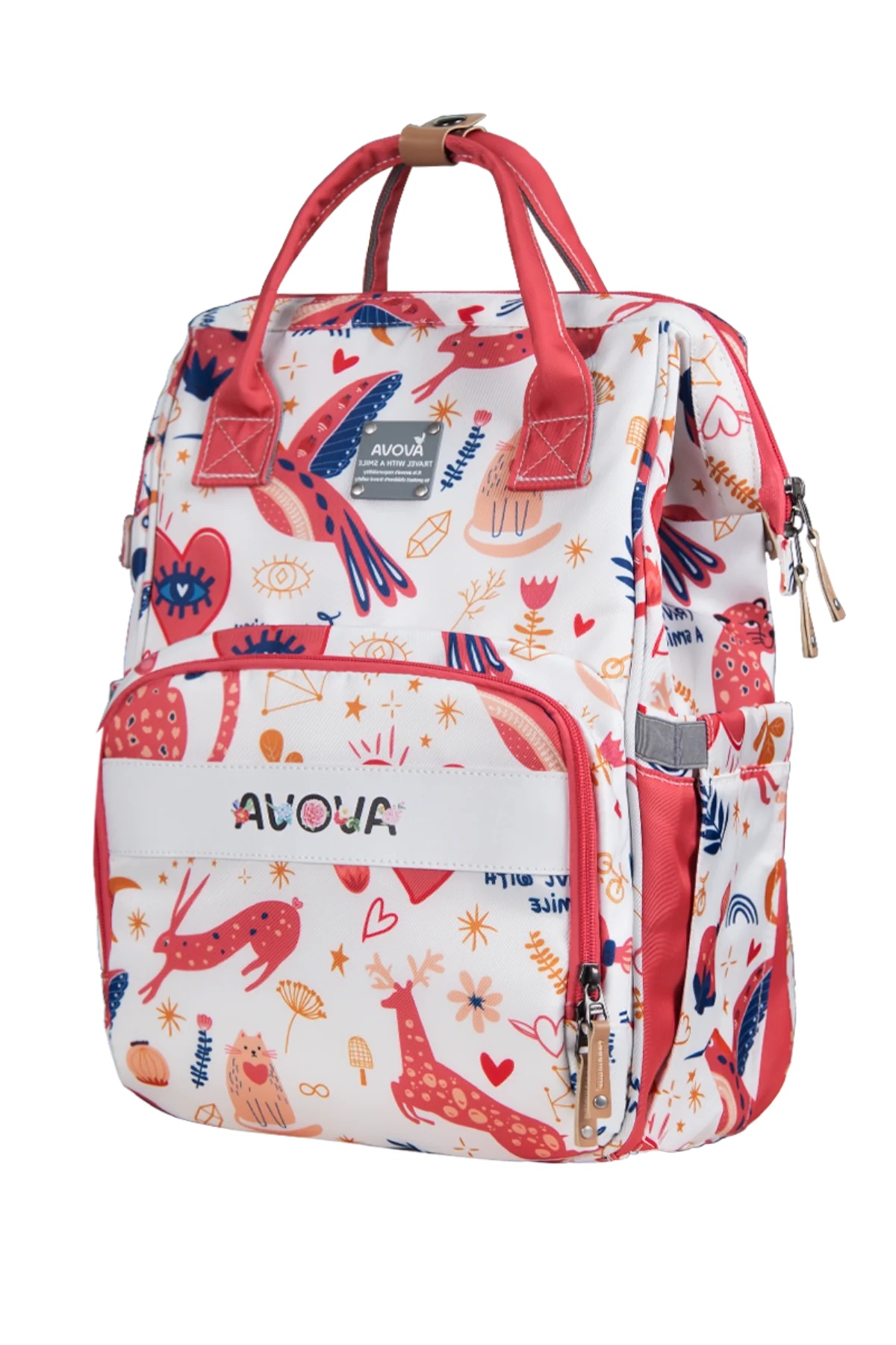 Avova Wickeltasche/Rucksack Pink