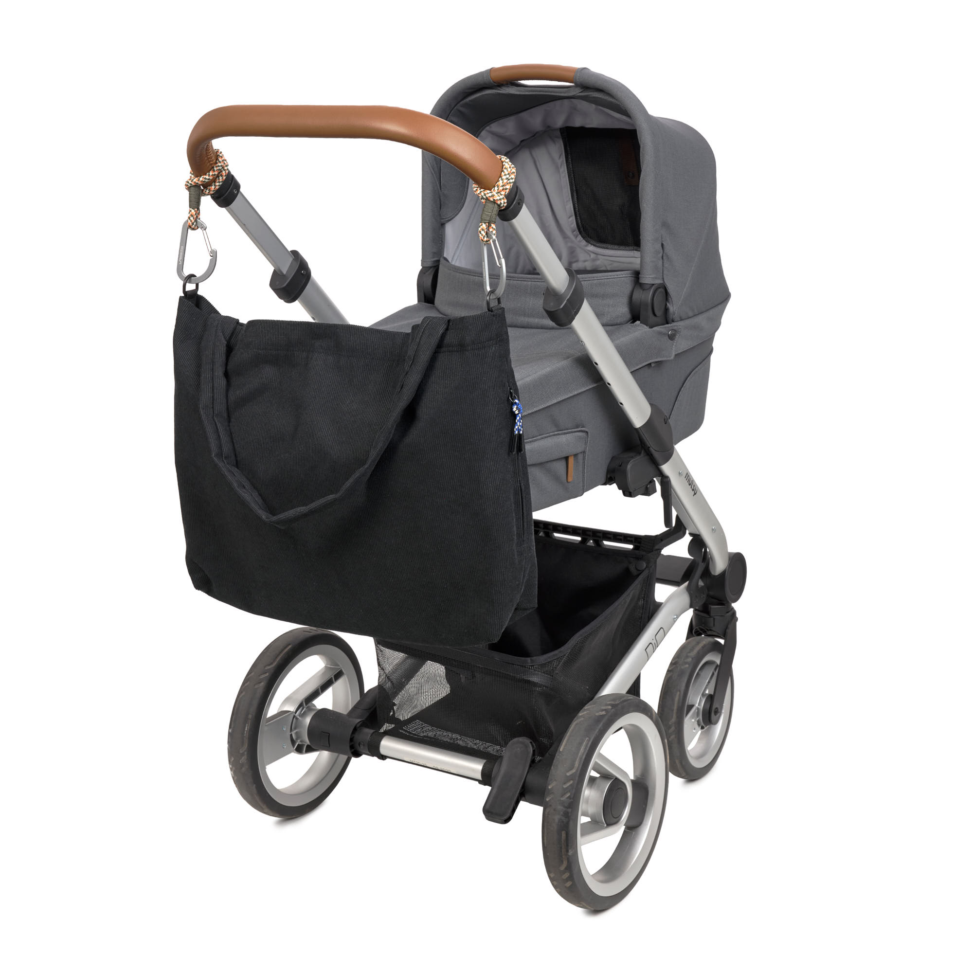 Lässig MIX Wickeltasche Shopper Cord Schwarz