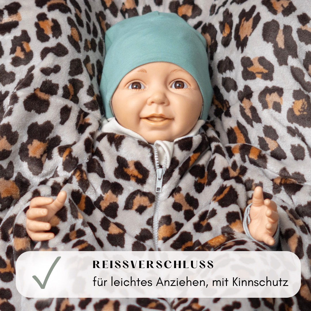 Kikkifax Kindersitzponcho aus Fleece Leo Kikkifax Kindersitzponcho aus Fleece Leo