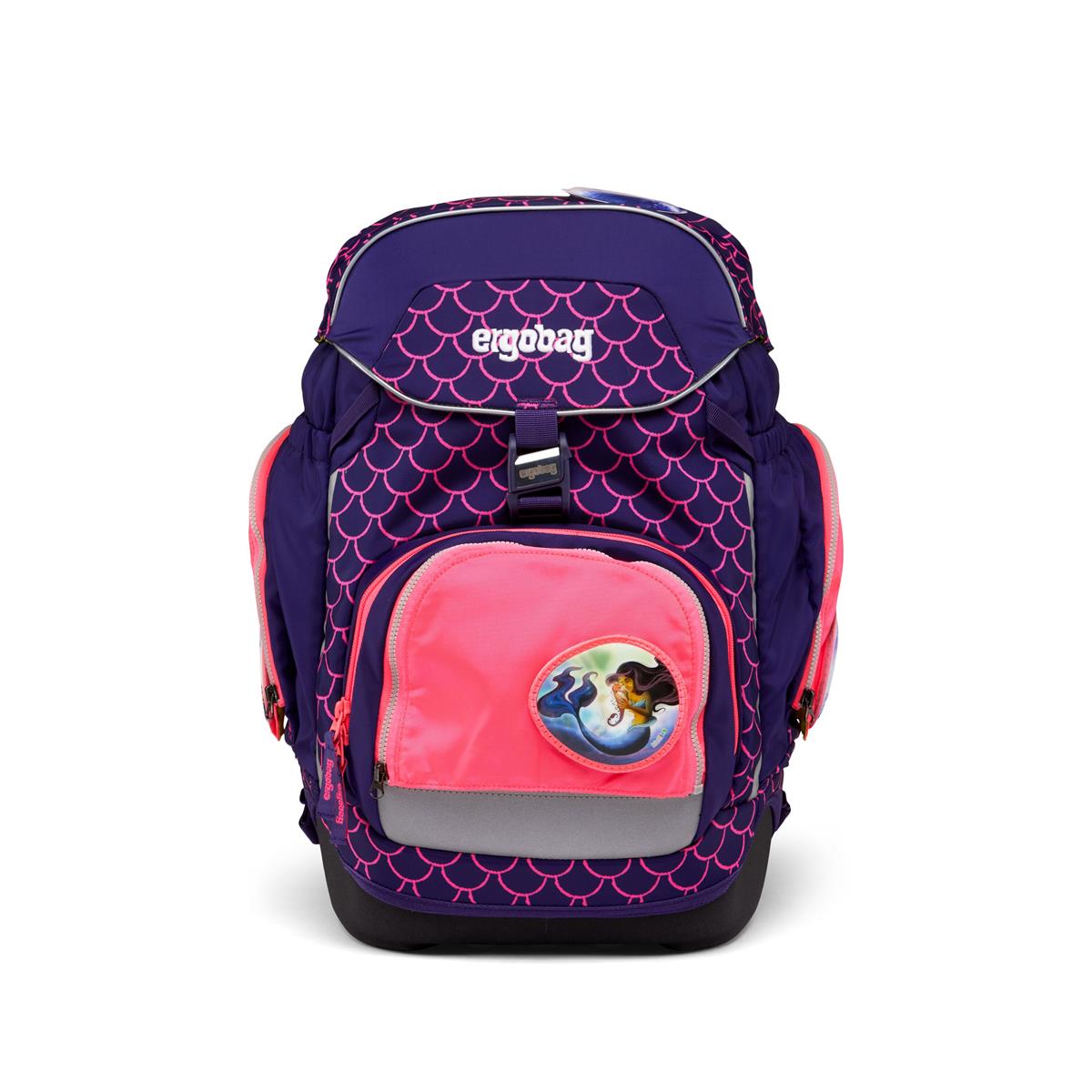 ergobag Fluo LED Zip Set Seitentaschen Pink