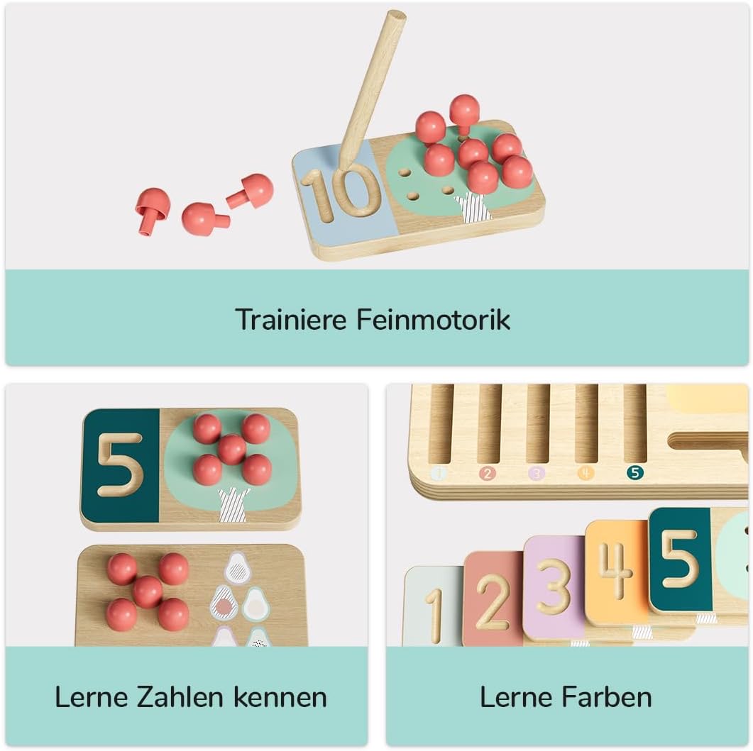 Topbright Obstbaum Zahlentrainer Bunt