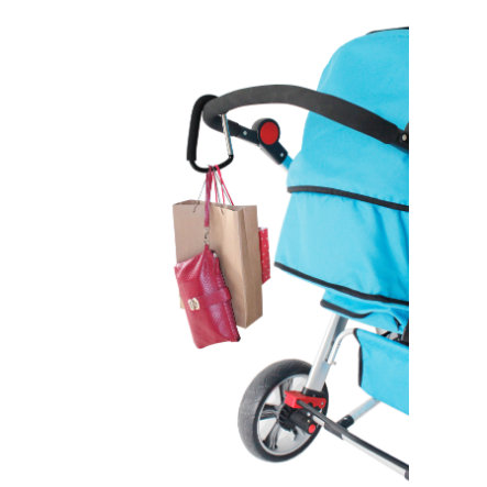 altabebe Karabinerhaken für Buggy & Kinderwagen Schwarz