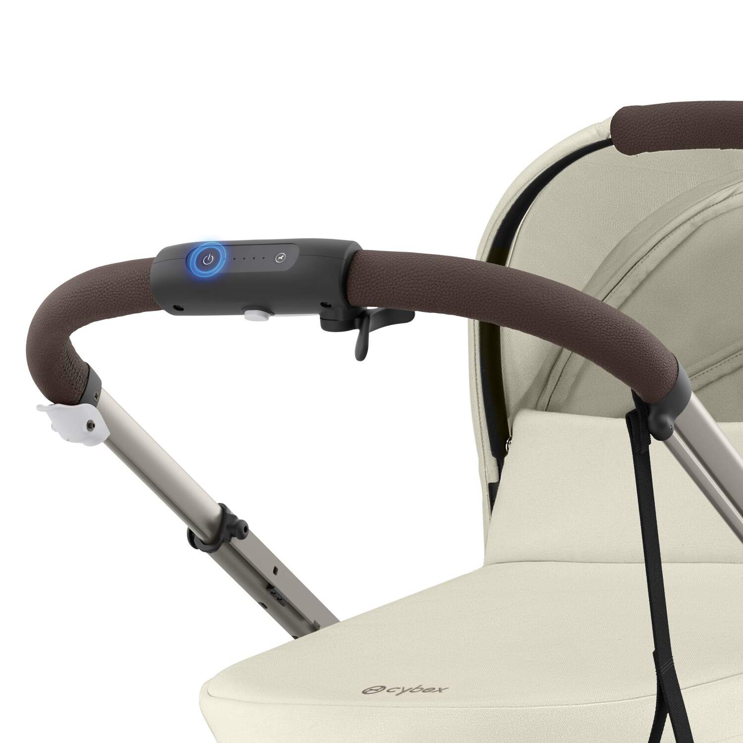 Cybex e-Gazelle S Kinderwagen Seashell Beige (Taupe Frame) Cybex e-Gazelle S Kinderwagen Seashell Beige (Taupe Frame)