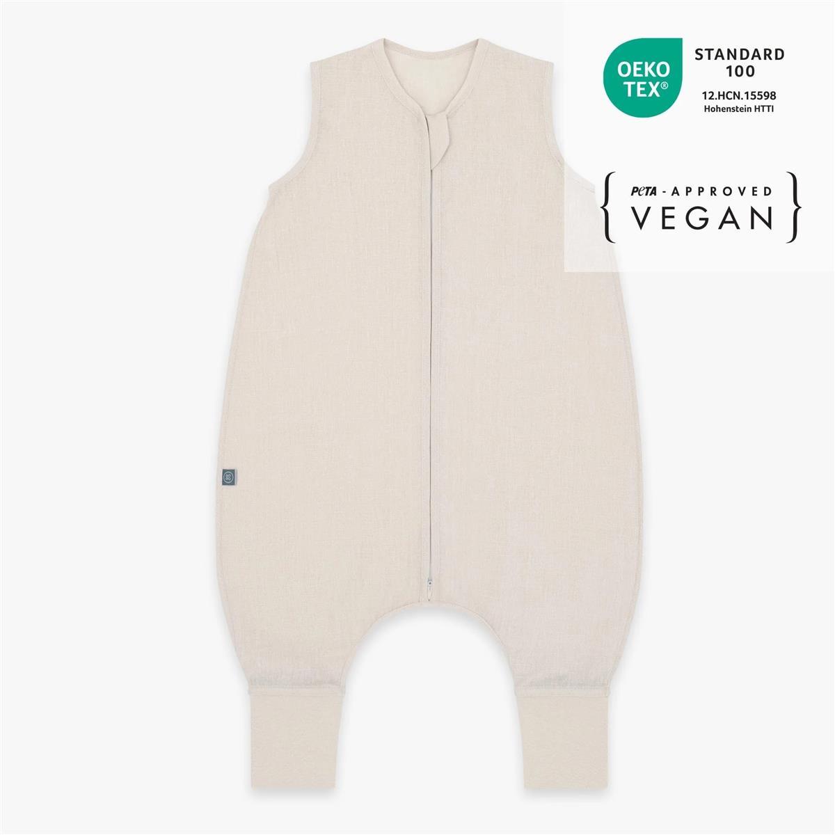 EmmaundNoah_Leinenschlafsack_EssentialBeige_0.5TOG_72dpi__mitZerti__1.jpg Emma & Noah Leinen Schlafsack mit Füßen 0.5 TOG 90cm Essential Beige