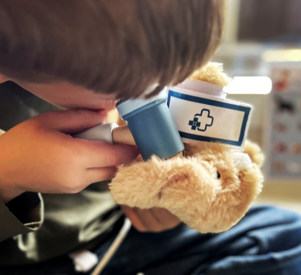 small foot Tierarzt-Tasche mit Hase braun