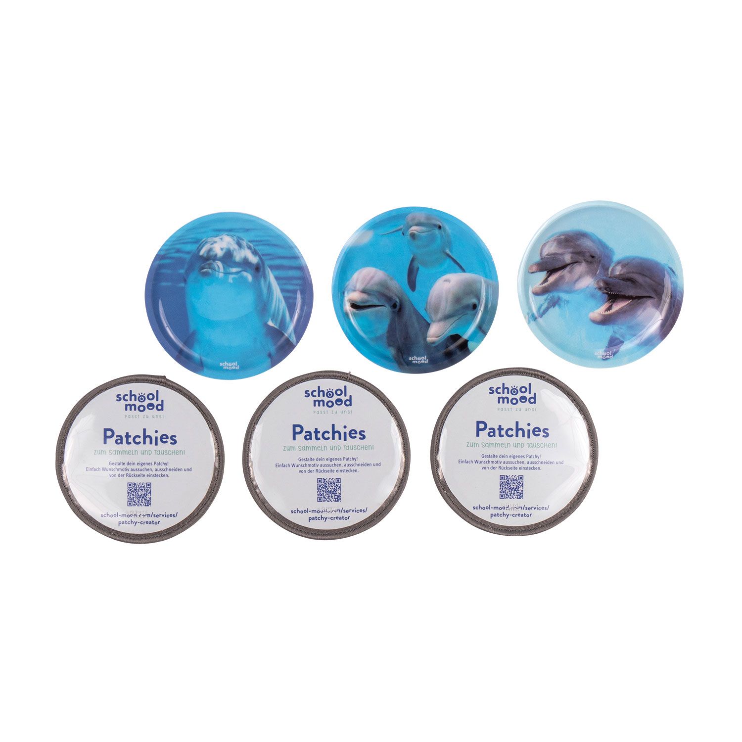 School-Mood 6-Tlg. Patchy Set Delfin School-Mood 6-Tlg. Patchy Set Delfin