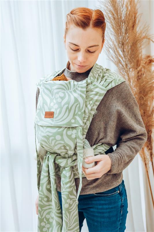 LELIBA Tai Babytrage mit Polster Bungi Green