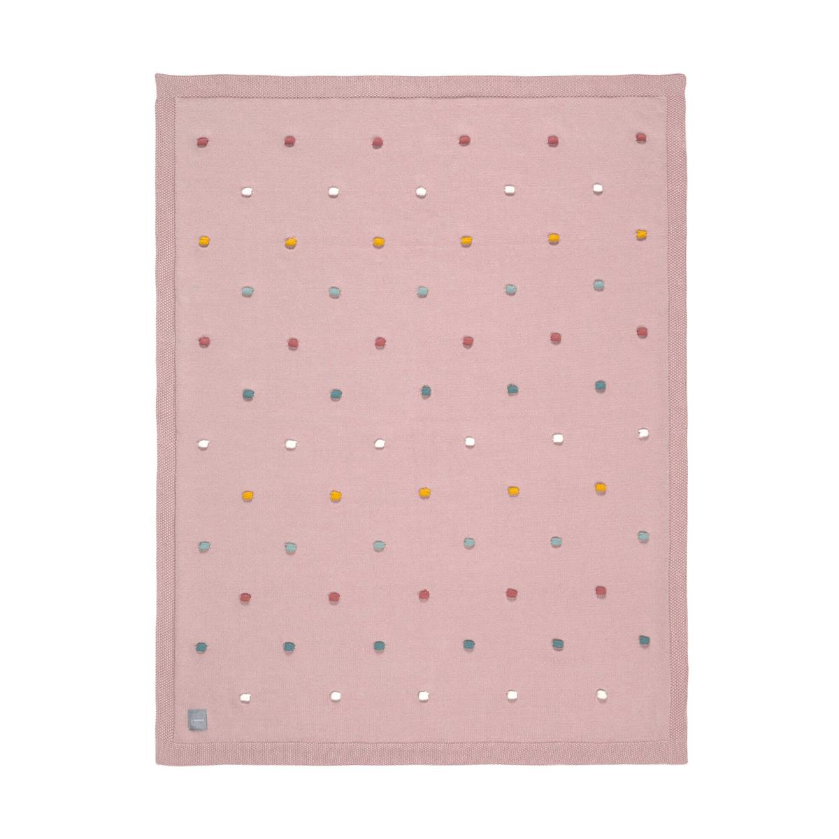 Lässig Babydecke Bio-Baumwolle 80x100 Dots dusky pink Lässig Babydecke Bio-Baumwolle 80x100 Dots dusky pink