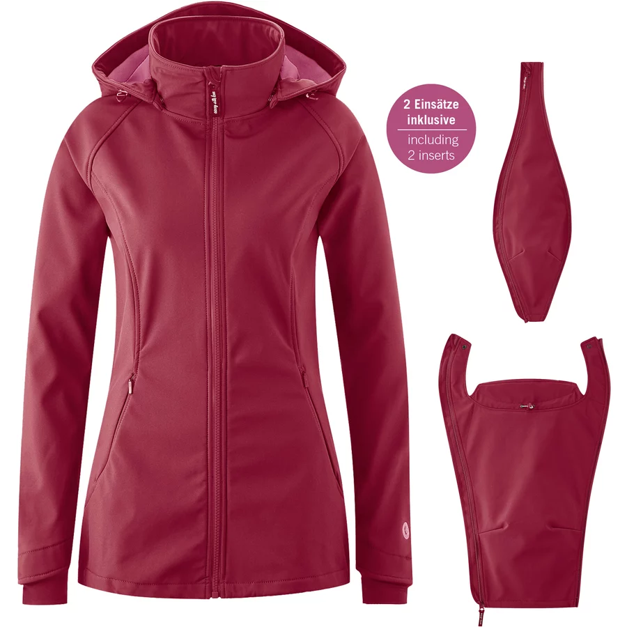 mamalila Softshell-Tragejacke Allrounder - Beere L