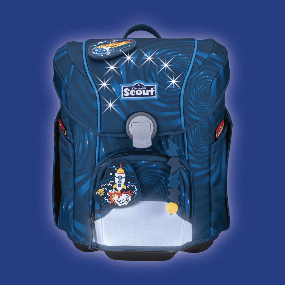 Scout Micro Schulranzen-Set 4-tlg. LED Rocket Rider
