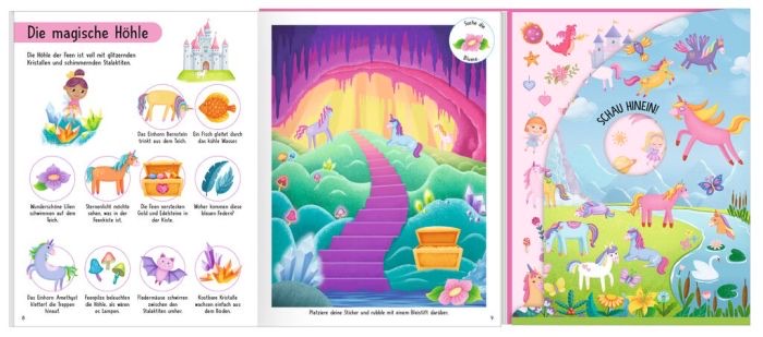 moses Mein magisches Rubbelsticker-Buch Einhörner