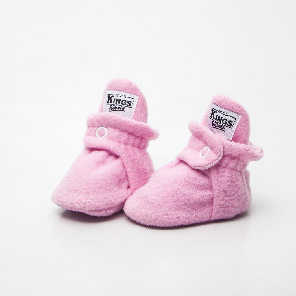 Kings & Rebels Babyschuhe Fleece 0-3 Monate Rosa