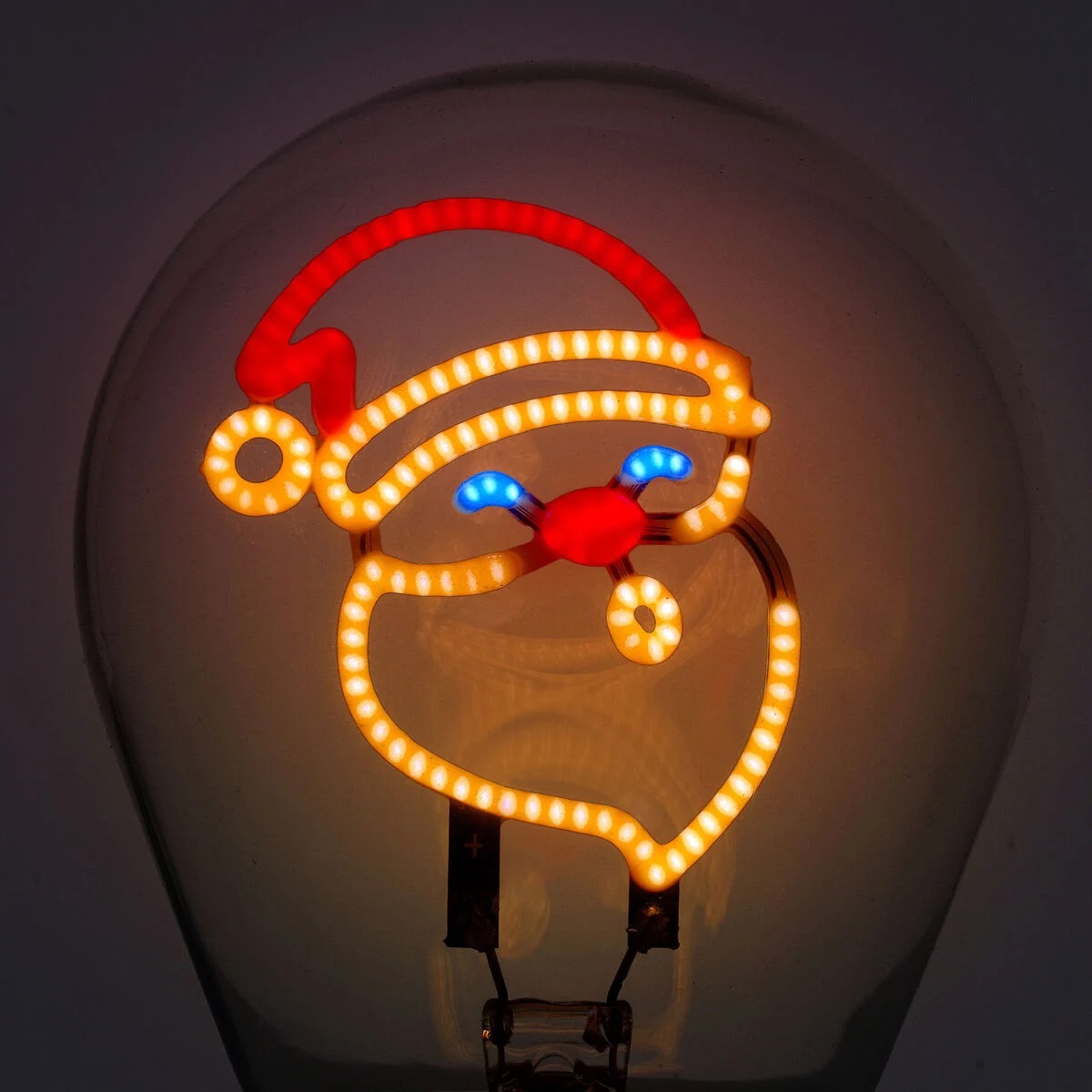 Legami Weihnachten 2025 Artikel Deko-Tischlampe in Glühbirnenform - Santa Claus - Bulb Fiction