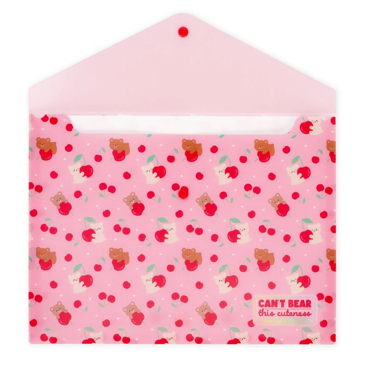 Legami Dokumentenmappe - Fold & Order Teddy Bear Cherry Pink Legami Dokumentenmappe - Fold & Order Teddy Bear Cherry Pink