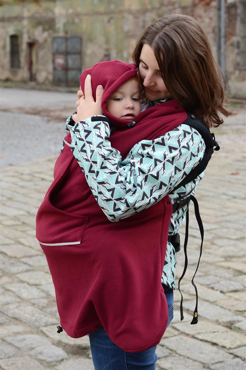 KiBi Fleece Tragecover Burgundy