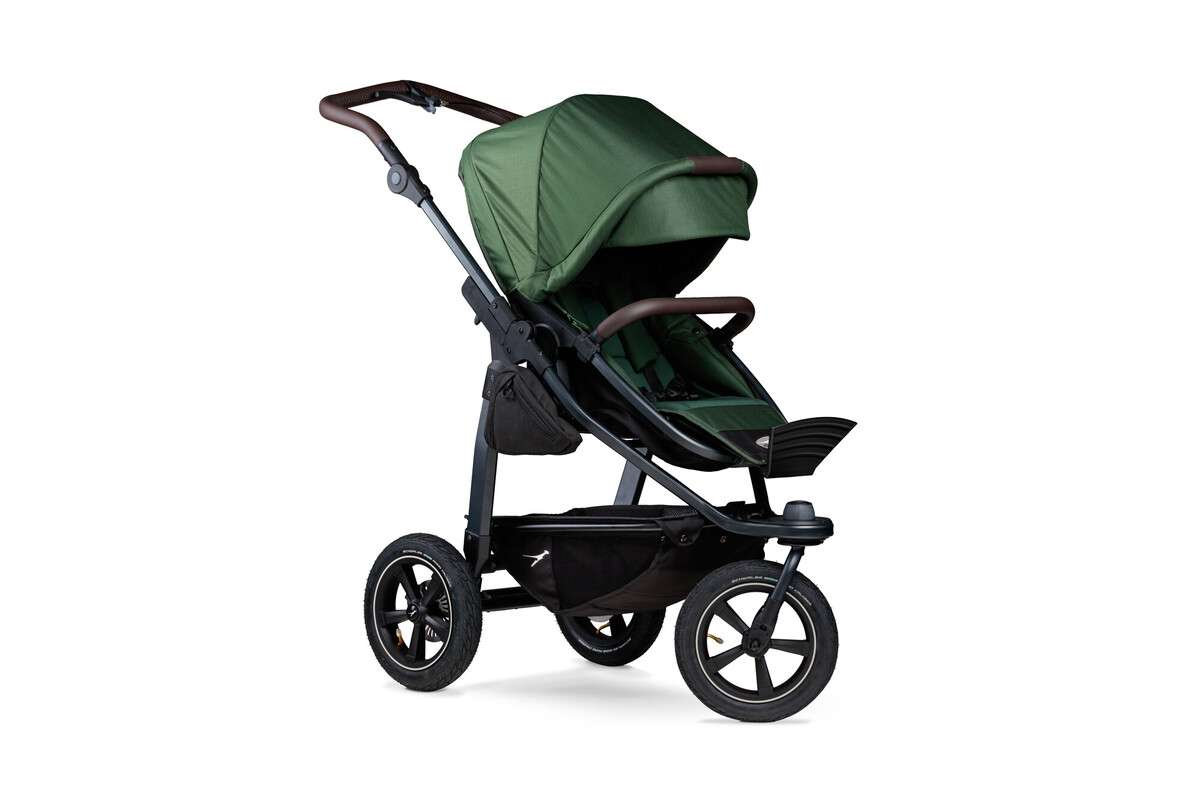 tfk mono2 - Kombi Kinderwagen mit Luftkammerrad-Set olive