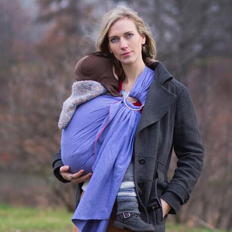 Storchenwiege Ring Sling Leo Flieder Storchenwiege Ring Sling Leo Flieder