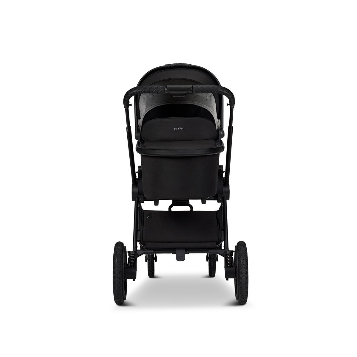 Moon PIÙ Kinderwagen SET onyx / chrome