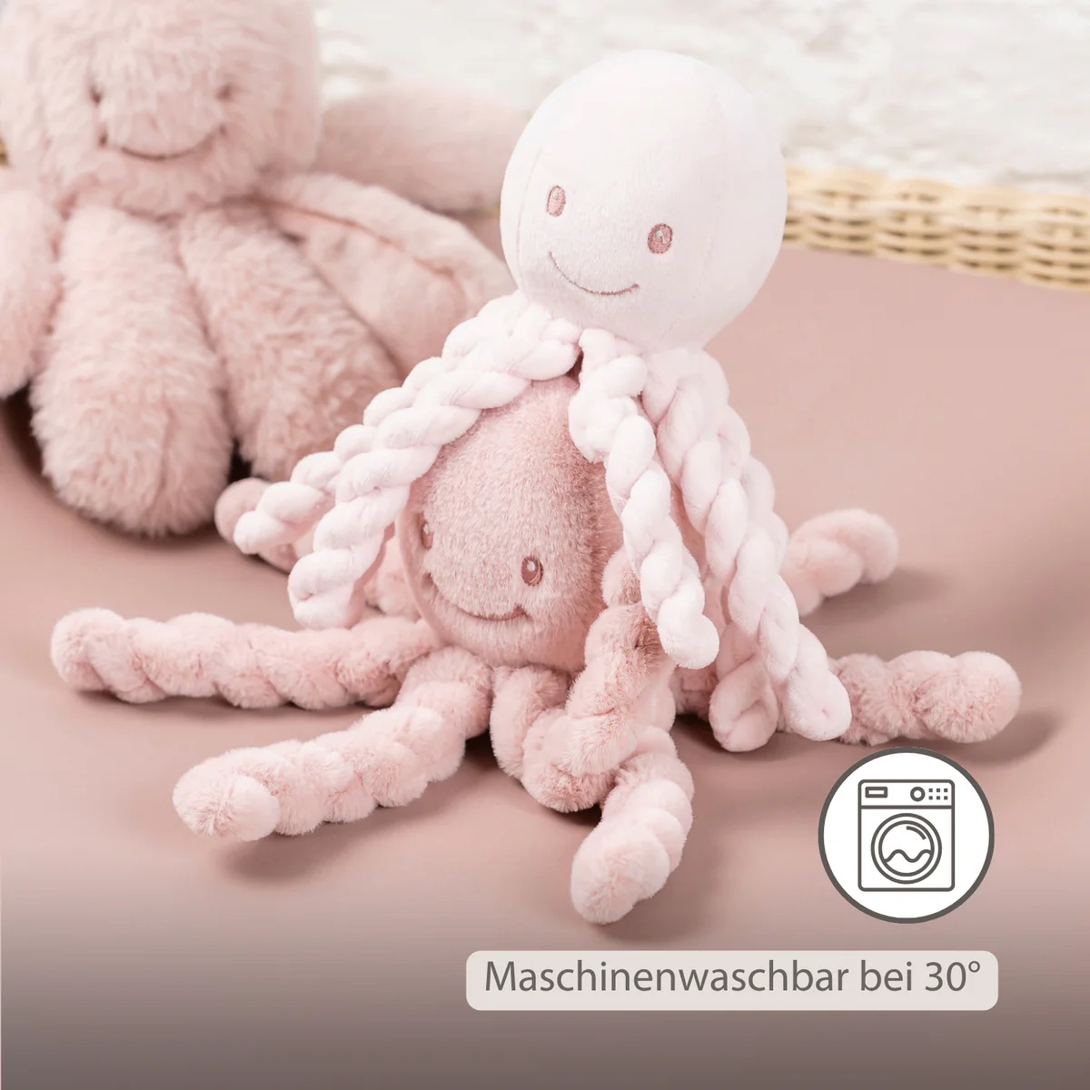 Nattou Kuscheltier Oktopus Rosa Nattou Kuscheltier Oktopus Pastellrosa
