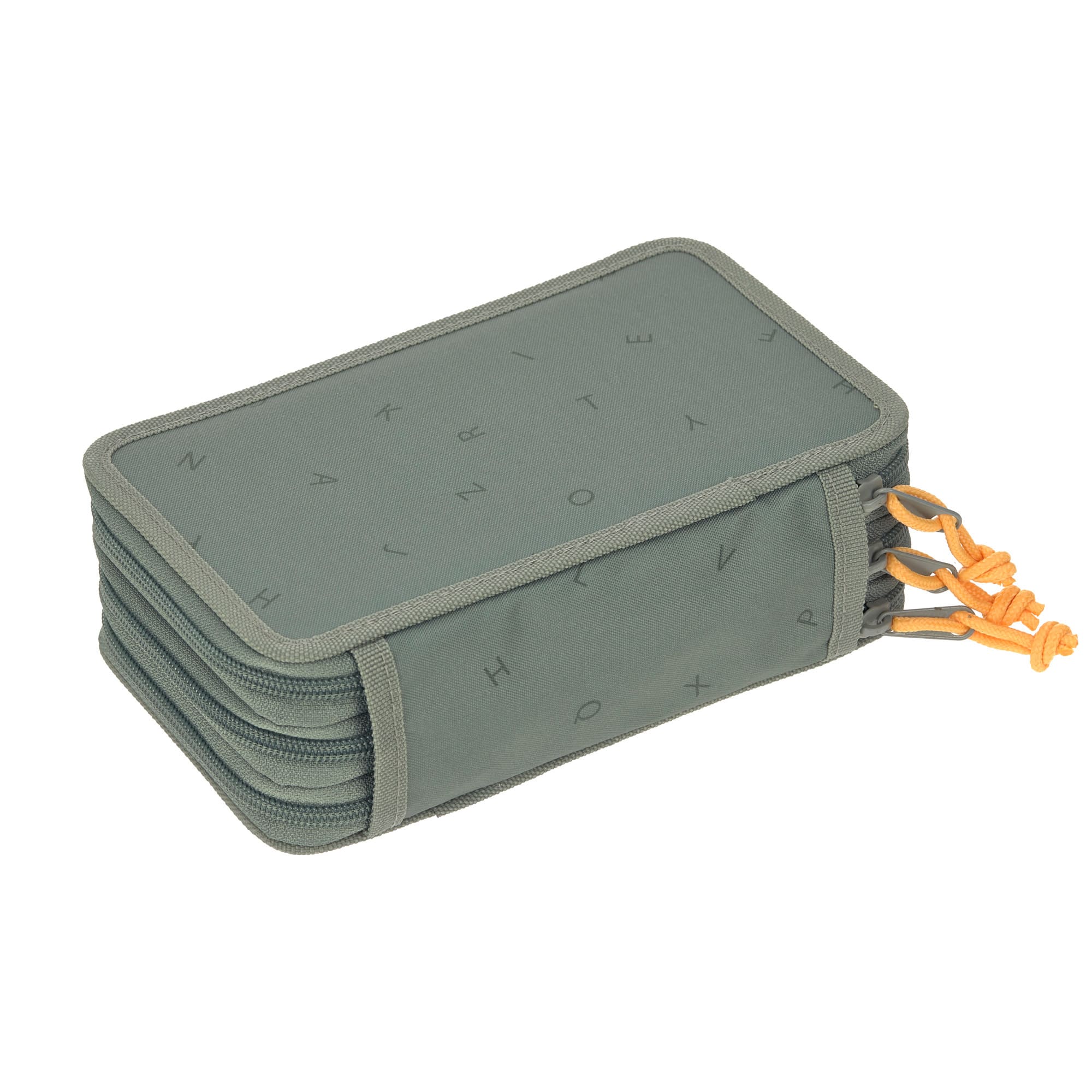 Lässig Federmäppchen mit drei Fächern Unique Letters Green Lässig Federmäppchen mit drei Fächern Unique Letters Green