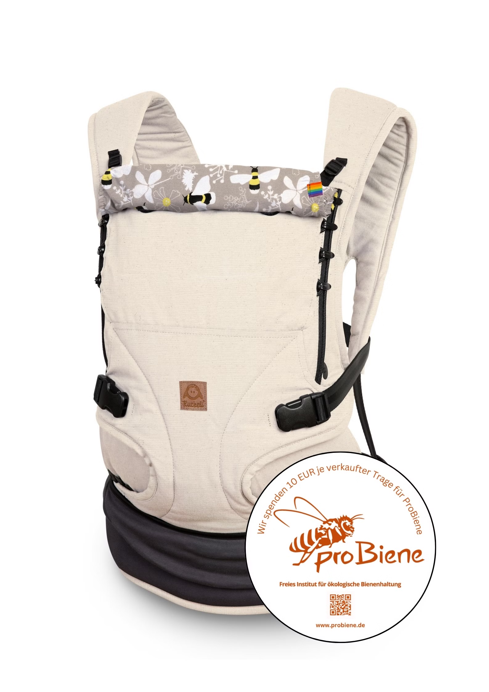 Ruckeli Babytrage LIMITED EDITION SLIM Nature Save the Bees